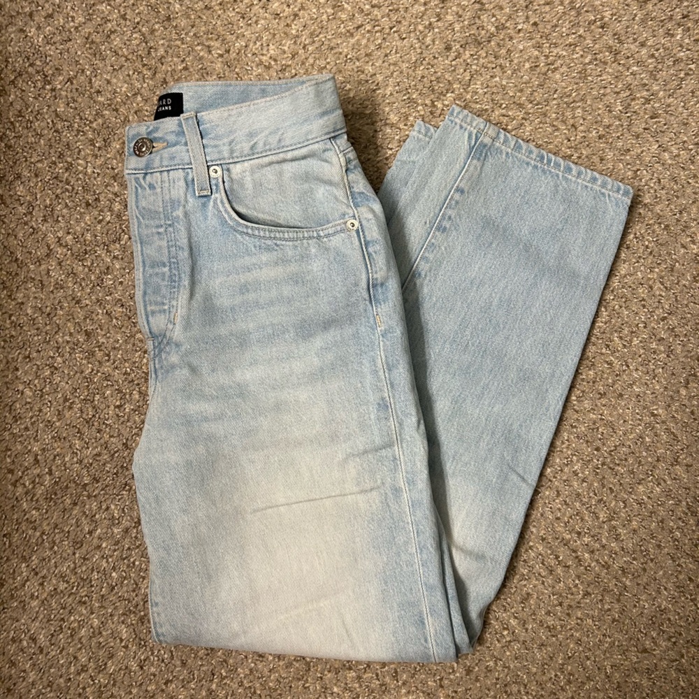 Veronica Beard Blake Cropped Straight Leg Jeans